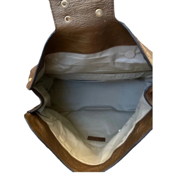 Givenchy Bronze Lambskin Foldover Satchel - Picture 7 of 16